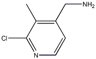 (2-Chloro-3-methylpyridin-4-yl)methanamine Structure