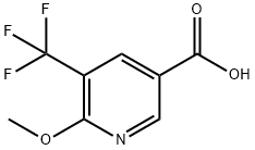 6-Methoxy-5-(trifluoromethyl)nicotinic acid Structure