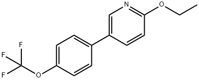 2-Ethoxy-5-(4-(trifluoromethoxy)phenyl)pyridine Structure