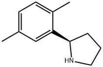 (2R)-2-(2,5-DIMETHYLPHENYL)PYRROLIDINE 구조식 이미지