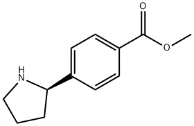 METHYL 4-((2R)PYRROLIDIN-2-YL)BENZOATE 구조식 이미지