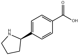 (R)-4-(pyrrolidin-2-yl)benzoic acid Structure