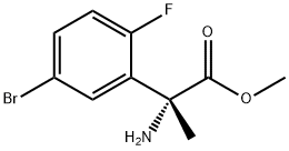 (R)-methyl 2-amino-2-(5-bromo-2-fluorophenyl)propanoate Structure