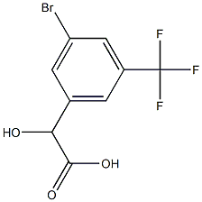 DL-3-bromo-5-(trifluoromethyl)mandelic acid Structure