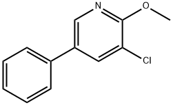 3-Chloro-2-methoxy-5-phenylpyridine Structure