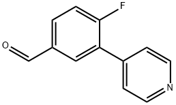 4-Fluoro-3-(pyridin-4-yl)benzaldehyde Structure