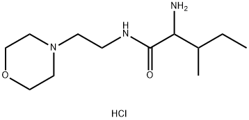 2-Amino-3-methyl-N-[2-(4-morpholinyl)ethyl]-pentanamide dihydrochloride Structure