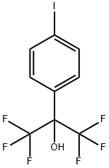 1,1,1,3,3,3-hexafluoro-2-(4-iodophenyl)propan-2-ol 구조식 이미지