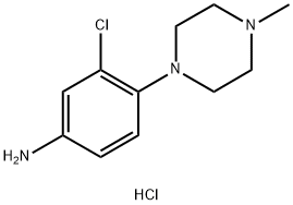 3-Chloro-4-(4-methylpiperazin-1-yl)aniline trihydrochloride Structure