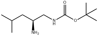 (S)-(2-Amino-4-methyl-pentyl)-carbamic acid tert-butyl ester Structure