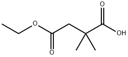 4-Ethoxy-2,2-dimethyl-4-oxobutanoic acid Structure