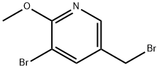 3-Bromo-5-bromomethyl-2-methoxy-pyridine 구조식 이미지