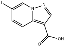 6-Iodo-pyrazolo[1,5-a]pyridine-3-carboxylic acid 구조식 이미지