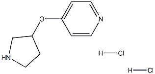 4-(Pyrrolidin-3-yloxy)-pyridine dihydrochloride 구조식 이미지