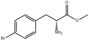 methyl (R)-2-amino-3-(4-bromophenyl)propanoate 구조식 이미지