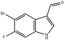 5-bromo-6-fluoro-1H-indole-3-carbaldehyde 구조식 이미지