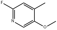 2-Fluoro-5-methoxy-4-methylpyridine Structure