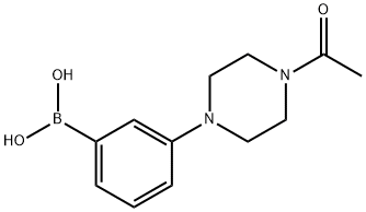 B-[3-(4-acetyl-1-piperazinyl)phenyl]Boronic acid Structure