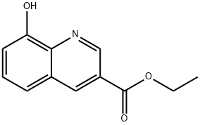 에틸8-히드록시퀴놀린-3-카르복실레이트 구조식 이미지