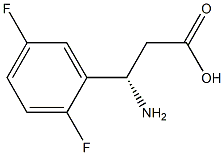 (3S)-3-AMINO-3-(2,5-DIFLUOROPHENYL)PROPANOIC ACID Structure