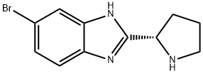 (S)-6-bromo-2-(pyrrolidin-2-yl)-1H-benzo[d]imidazole Structure