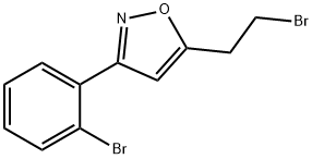 5-(2-Bromo-ethyl)-3-(2-bromophenyl)-isoxazole 구조식 이미지
