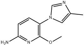 6-methoxy-5-(4-methyl-1H-imidazol-1-yl)pyridin-2-amine 구조식 이미지