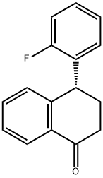 (R)-4-(2-Fluorophenyl)-3,4-dihydronaphthalen-1(2H)-one Structure