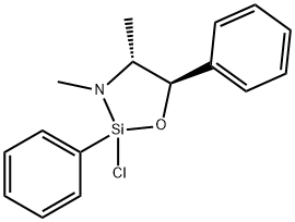 (4R,5R)-2-Chloro-3,4-dimethyl-2,5-diphenyl-1-oxa-3-aza-2-silacyclopentane
		
	 Structure
