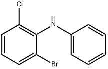 2-bromo-6-chloro-N-phenylaniline 구조식 이미지