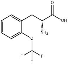 (2R)-2-AMINO-3-[2-(TRIFLUOROMETHOXY)PHENYL]PROPANOIC ACID Structure