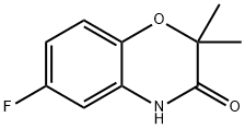 6-fluoro-2,2-dimethyl-3,4-dihydro-2H-1,4-benzoxazin-3-one Structure
