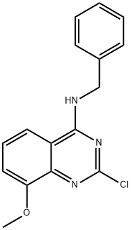 N-benzyl-2-chloro-8-methoxyquinazolin-4-amine 구조식 이미지