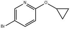 5-bromo-2-cyclopropoxypyridine 구조식 이미지