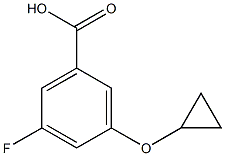 3-cyclopropoxy-5-fluorobenzoic acid 구조식 이미지