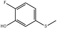 2-Floro-5-(methylsulfanyl)phenol Structure