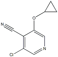 3-chloro-5-cyclopropoxyisonicotinonitrile 구조식 이미지