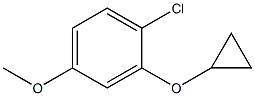 1-chloro-2-cyclopropoxy-4-methoxybenzene 구조식 이미지
