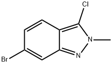 6-bromo-3-chloro-2-methyl-2H-indazole 구조식 이미지