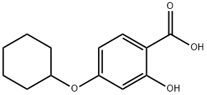 4-(cyclohexyloxy)-2-hydroxybenzoic acid 구조식 이미지