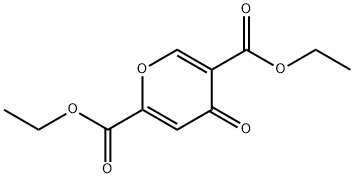 diethyl 4-oxo-4H-pyran-2,5-dicarboxylate 구조식 이미지