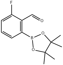 3-fluoro-2-formylbenzeneboronic acid pinacol ester Structure