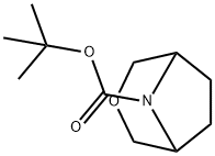 tert-Butyl 3-oxa-8-aza-bicyclo[3.2.1]octane-8-carboxylate Structure