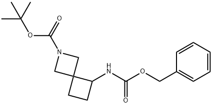 5-Benzyloxycarbonylamino-2-Aza-Spiro[3.3]Heptane-2-Carboxylic Acid Tert-Butyl Ester Structure