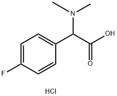 (Dimethylamino)(4-fluorophenyl)acetic acid hydrochloride Structure