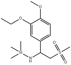 1-(3-ethoxy-4-methoxyphenyl)-2-(methylsulfonyl)-N-(trimethylsilyl)ethylamine Structure