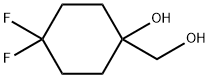 4,4-difluoro-1-(hydroxymethyl)cyclohexan-1-ol Structure