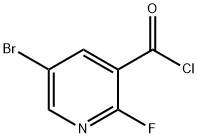 5-Bromo-2-fluoro-3-pyridinecarbonyl chloride Structure