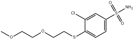 3-chloro-4-[[2-(2-methoxyethoxy)ethyl]thio]benzenesulfonamide Structure