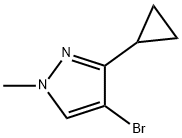 4-Bromo-3-cyclopropyl-1-methyl-1H-pyrazole Structure